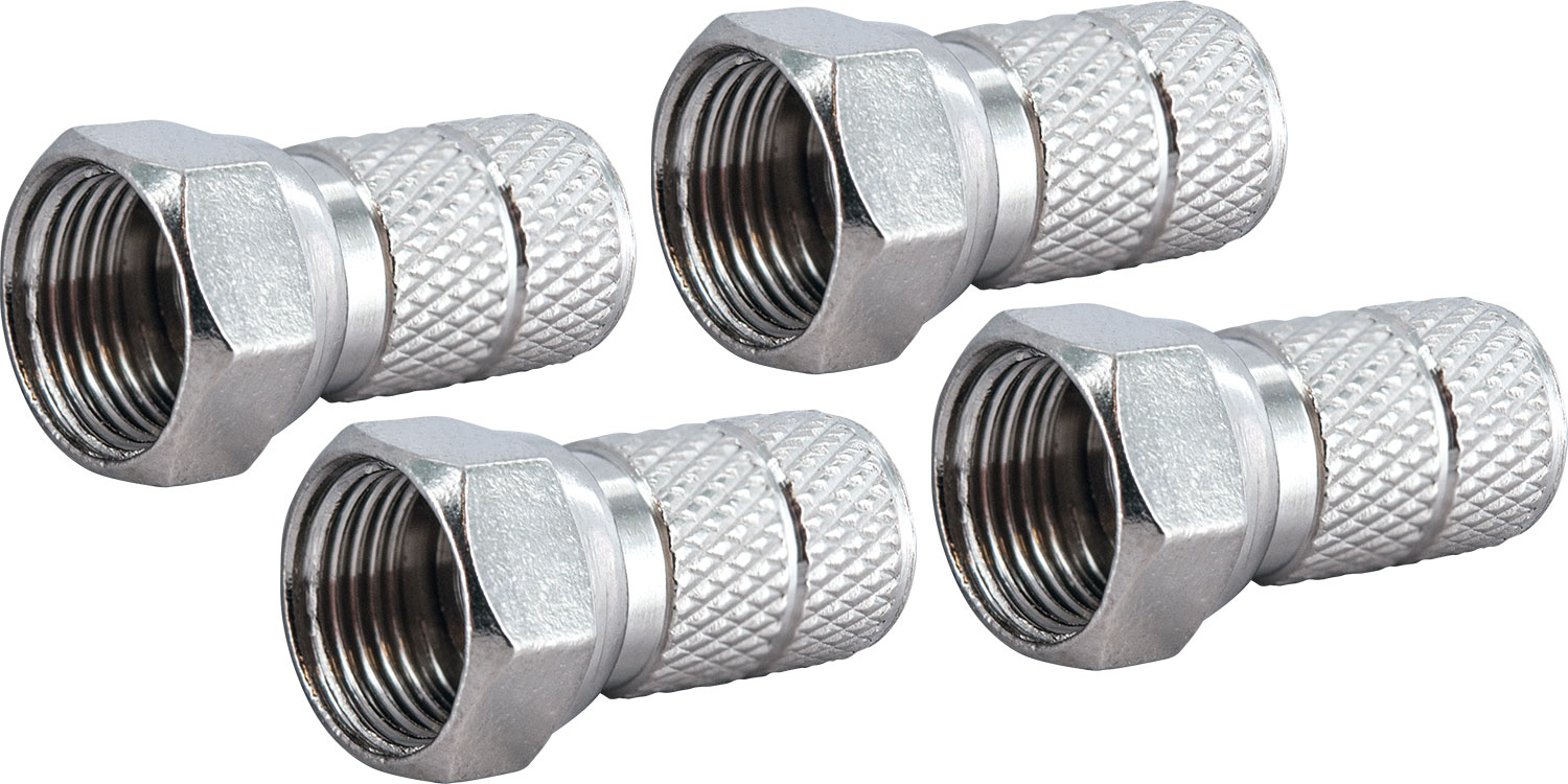 Schwaiger FST6504 6,5 mm Satz von 4 F-Stecker