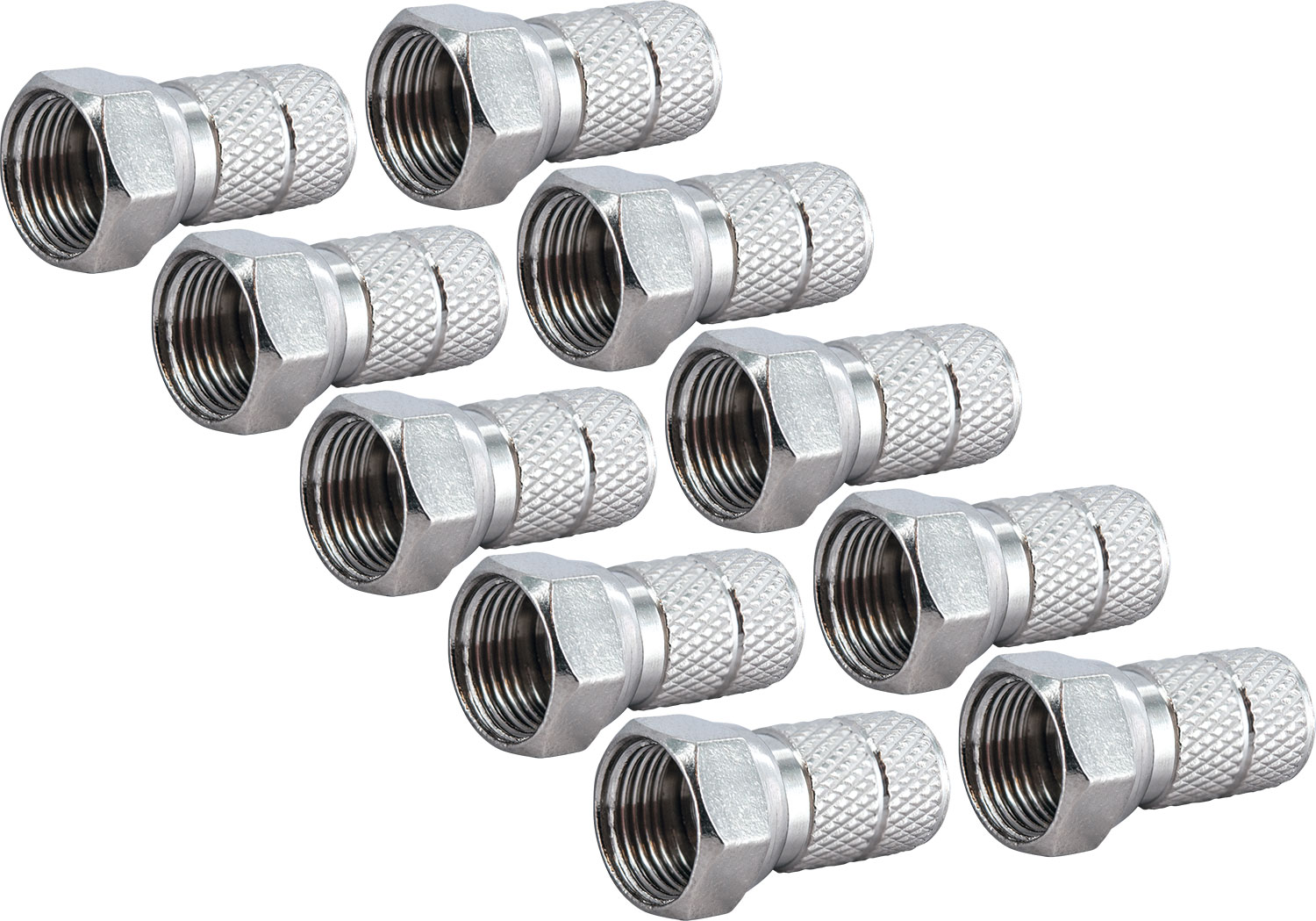 Schwaiger FST6510 6,5 mm Satz von 10 F-Stecker