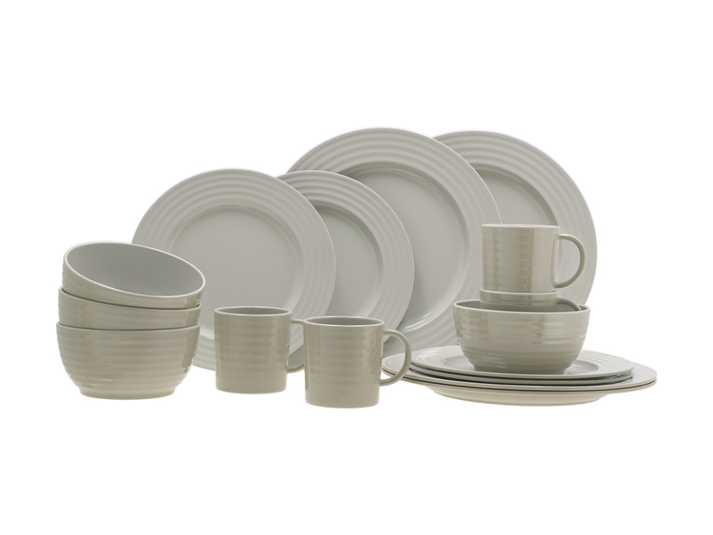 Travellife Rota beige 16-teiliges Geschirr-set