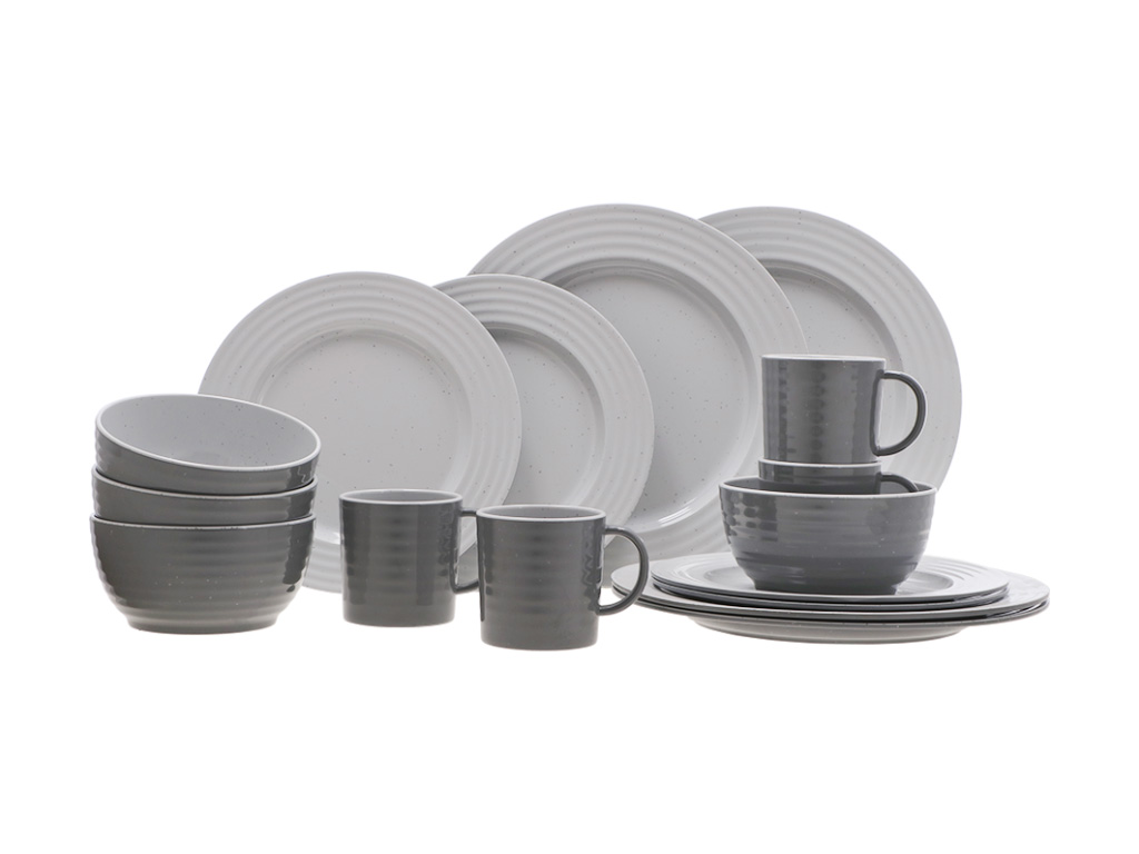 Travellife Rota grey 16-teiliges Geschirr-set