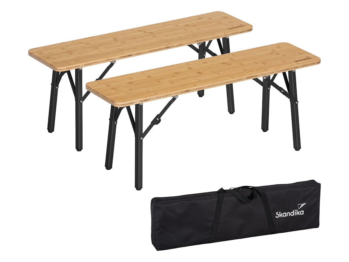 Skandika Tobro Bambus Sitzbank – Set von 2
