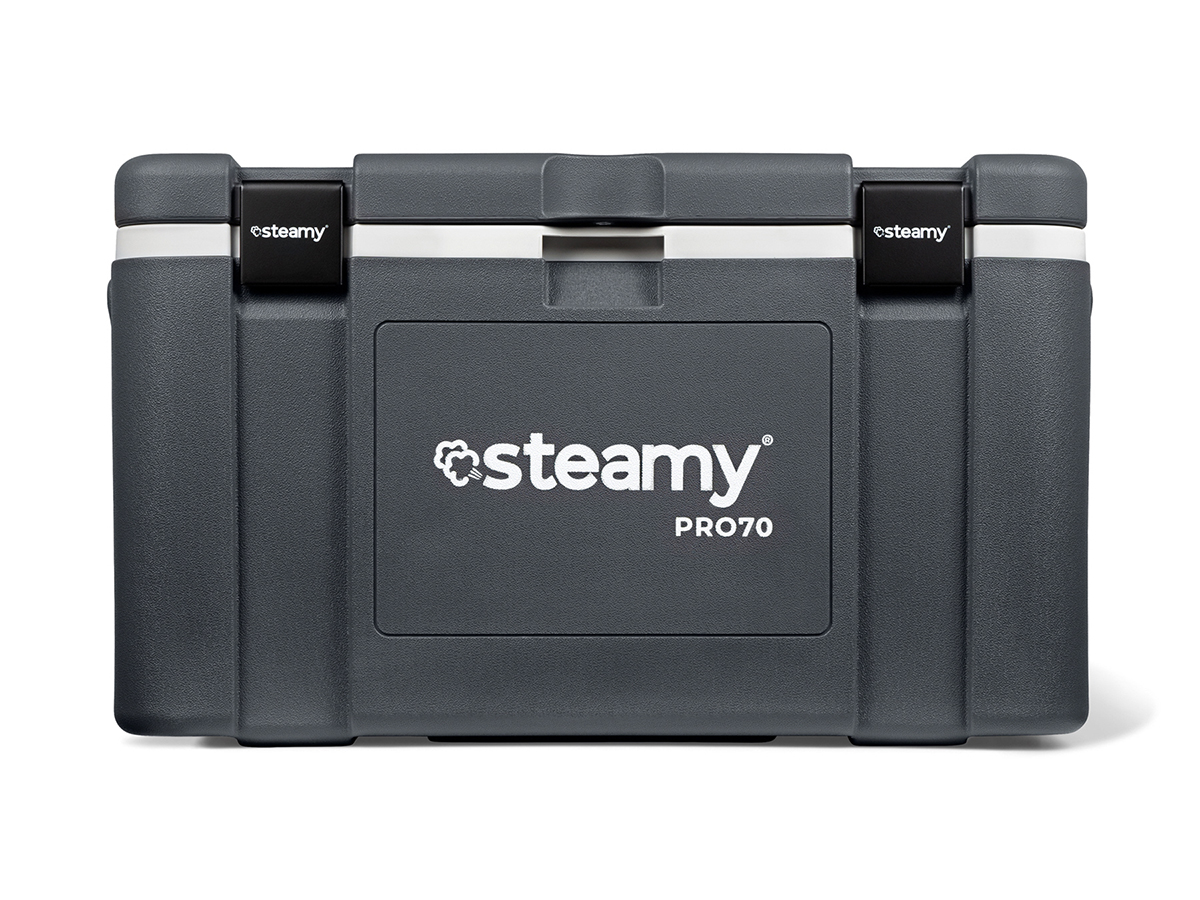 Steamy Pro 70L Kühlbox – Grey