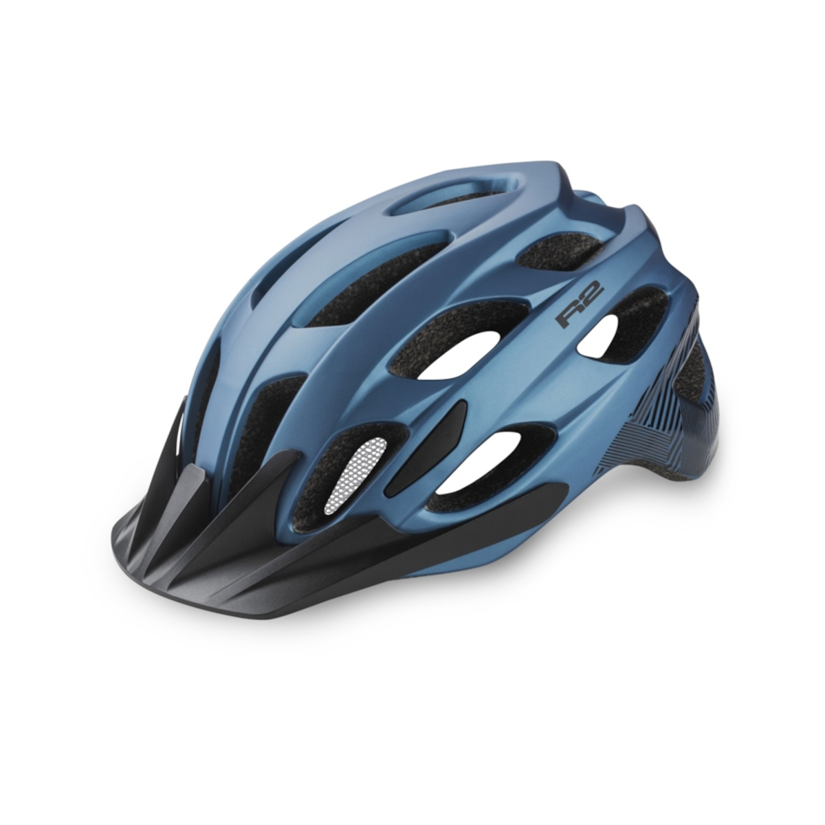 R2 Cliff Petrol Blue Fahrradhelm