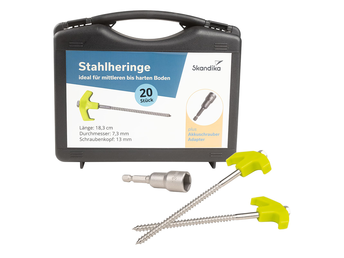 Skandika 20er Set Schraubheringe – Stahl