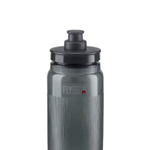 Elite Trinkflasche FLY Tex klar smoke, graue graphik 0,55 L