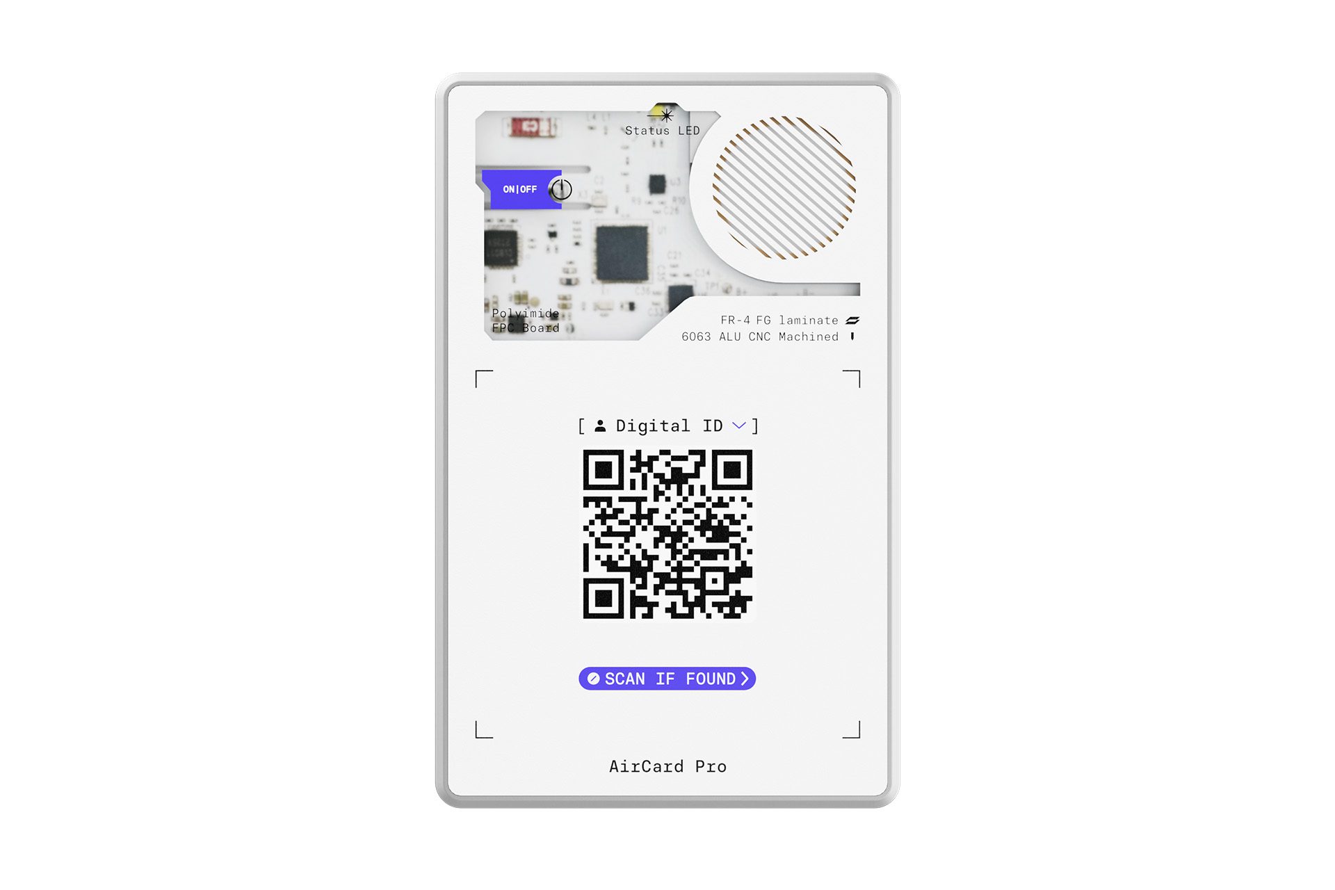 Rolling Square AirCard Pro Tracker mit Google Find My – White