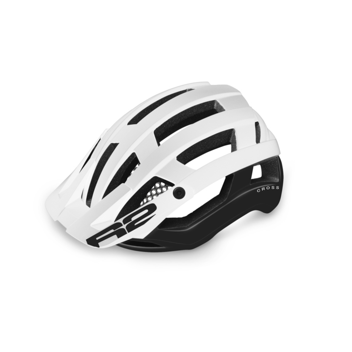R2 cross fahrradhelm – weiss