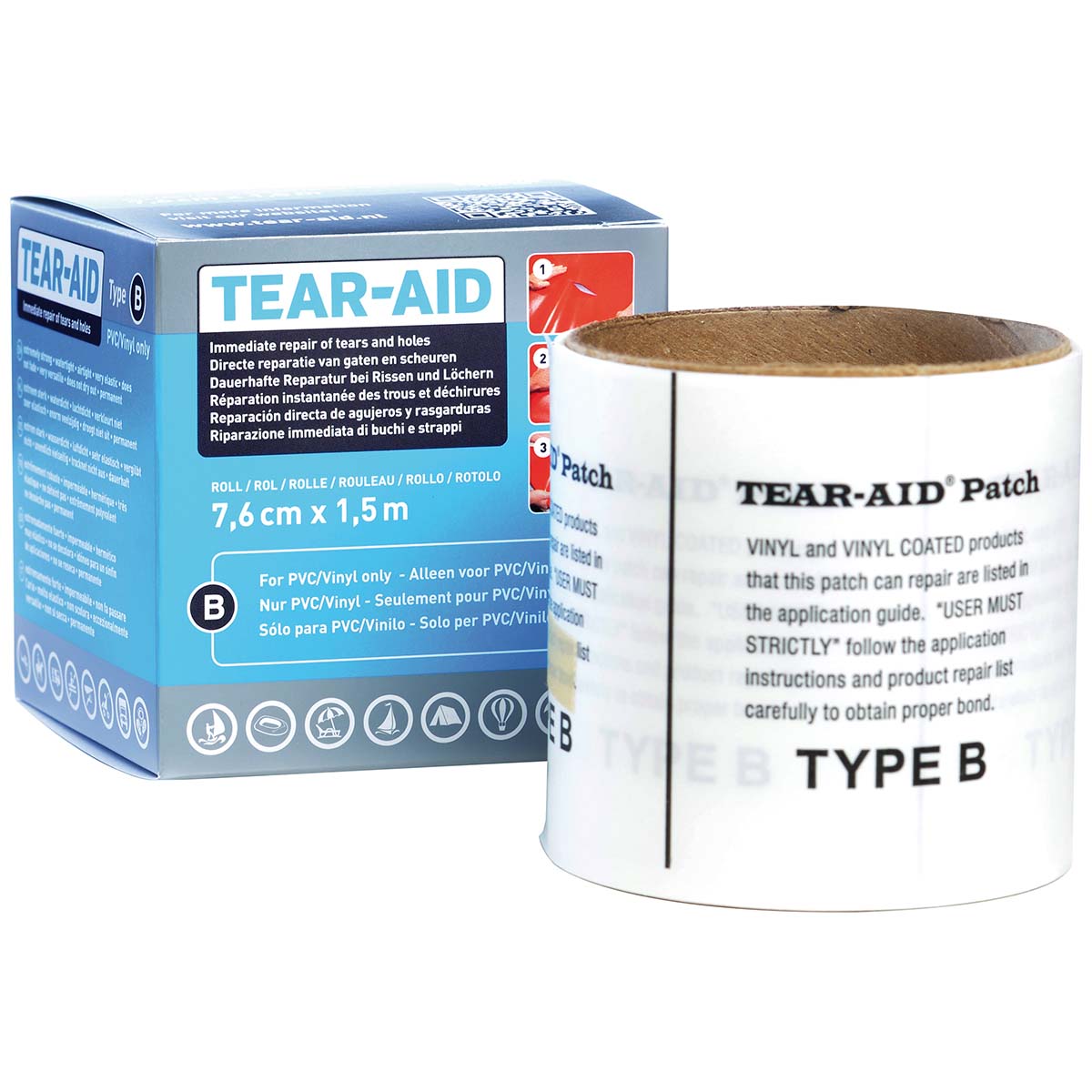 Tear-Aid Type B Reparaturrolle – 1.5m