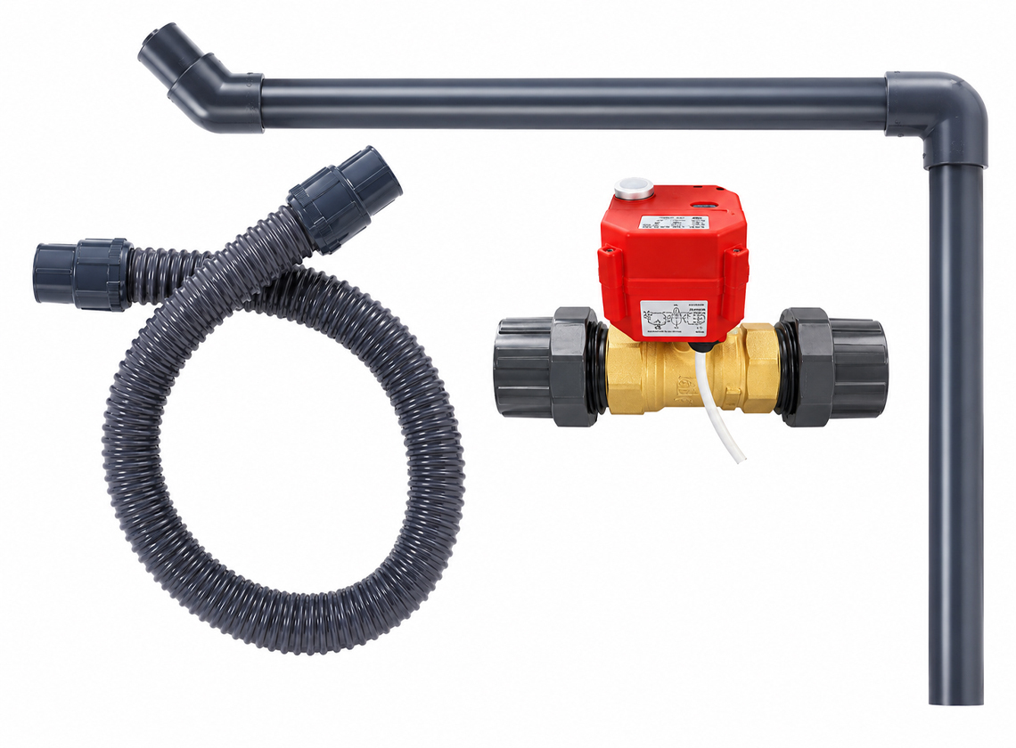 Reich 12 V Kugelhahn mit Wasserablassset