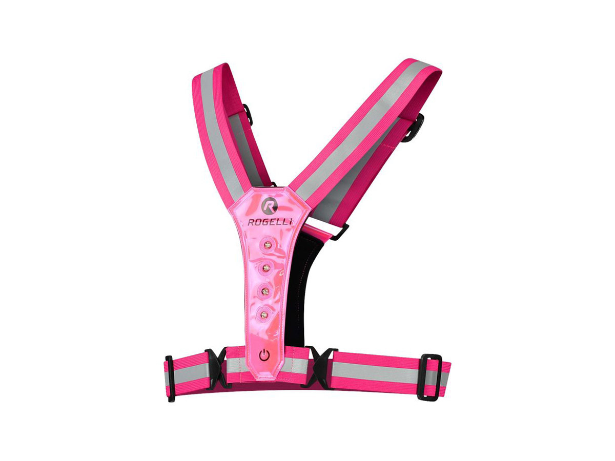 Rogelli LED-Sicherheitsweste – Rosa