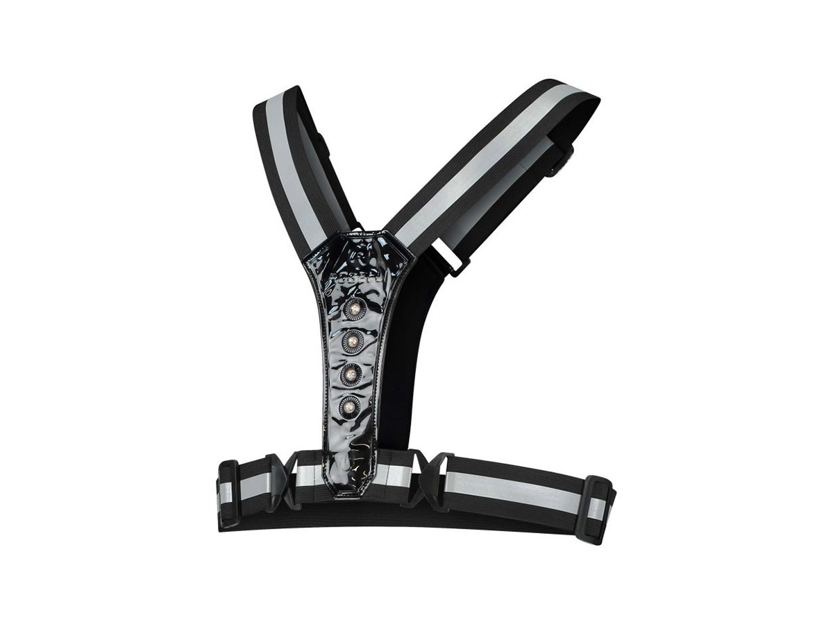Rogelli LED-Sicherheitsweste – Schwarz