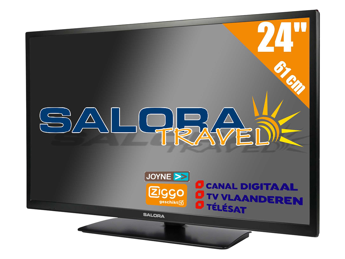 Salora LED-TV mit eingebautem Triple-Tuner – 24''