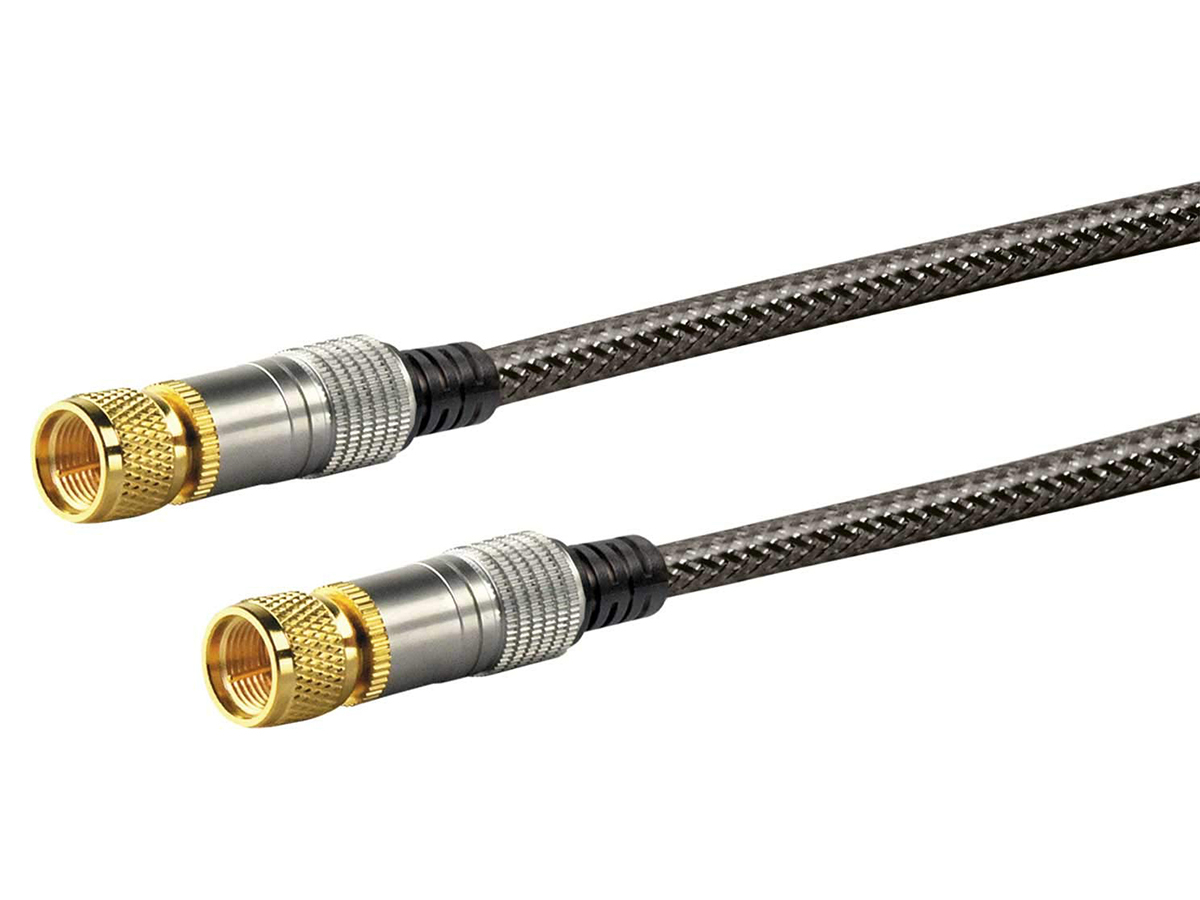 Schwaiger Black F-Stecker Satellitenkabel – 10 meter