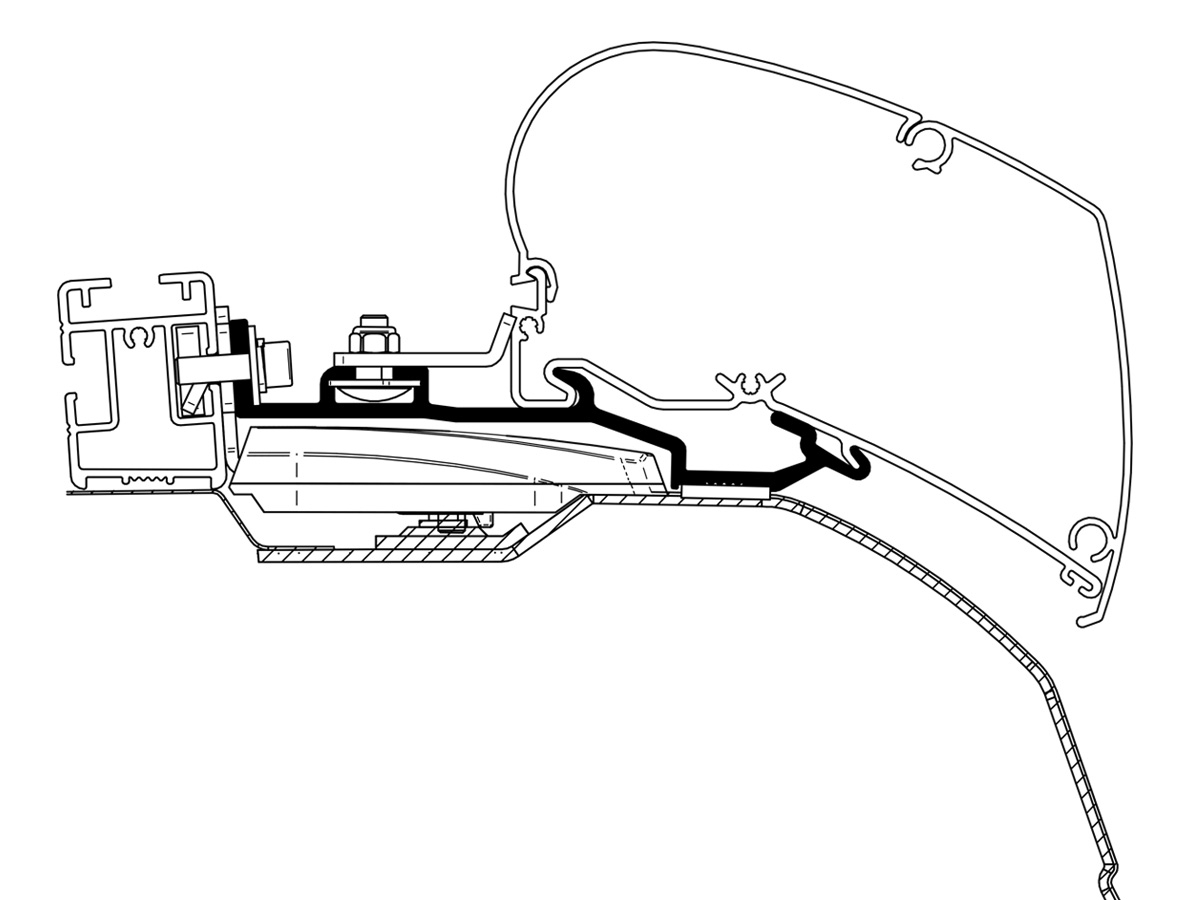Zweite Chance Thule Adapter Roof Rack Ducato L2H2