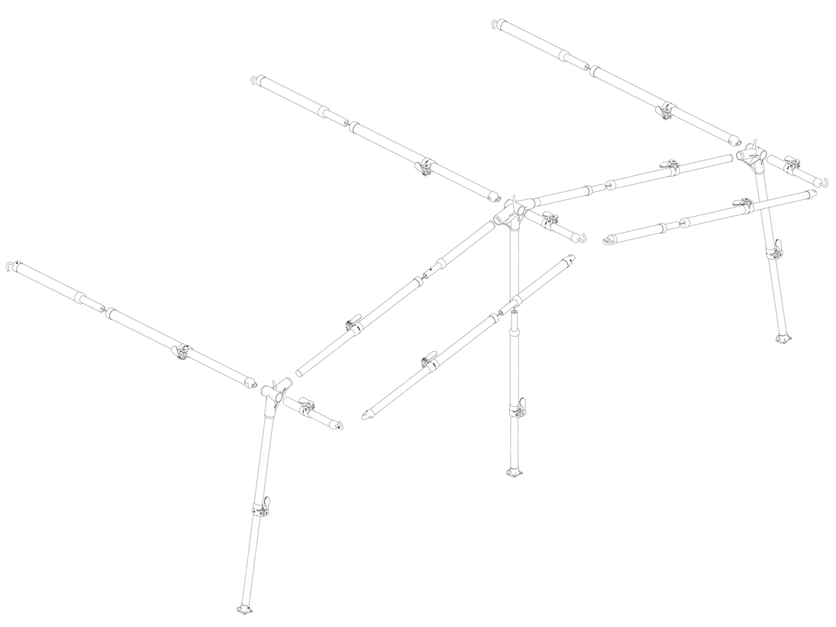 Ventura Standard 250 IXL Fibermax G14 – G16 Vorzeltgestänge