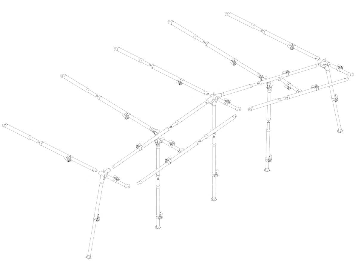 Ventura Standard 250 IXL Fibermax G19 – G20 Vorzeltgestänge